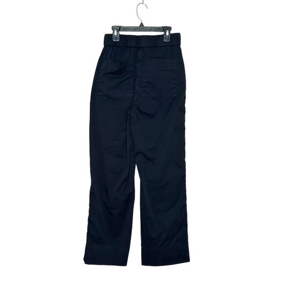 Everlane black straight wider legs  pull on pants size 0 - Picture 10 of 10